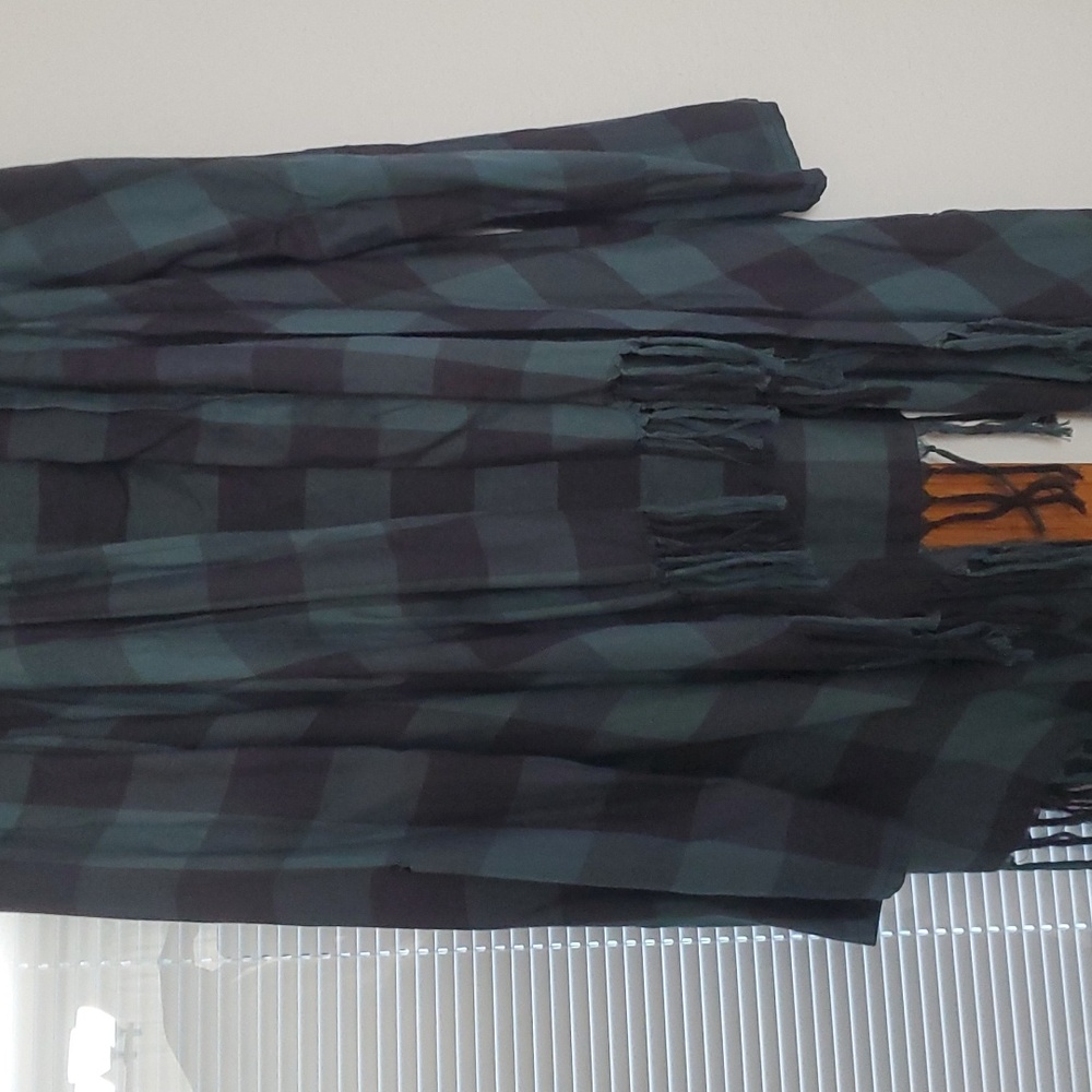 Harley Davidson open shirt asymmetrical long sleeved shawl collared fringed